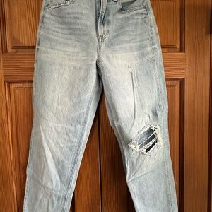 American Eagle Outfitters Blue Boyfriend Jeans Distressed